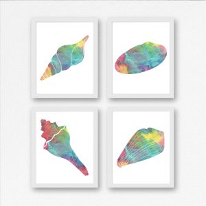 Colorful Sea Shells Printables