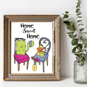Home Sweet Home Cat Printable