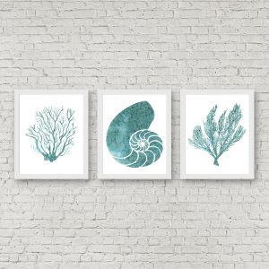 Teal Watercolor Nautical Printables