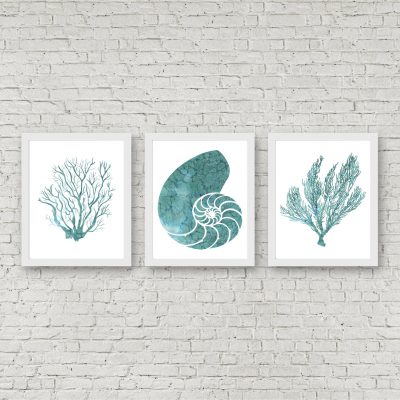 Teal Watercolor Nautical Printables