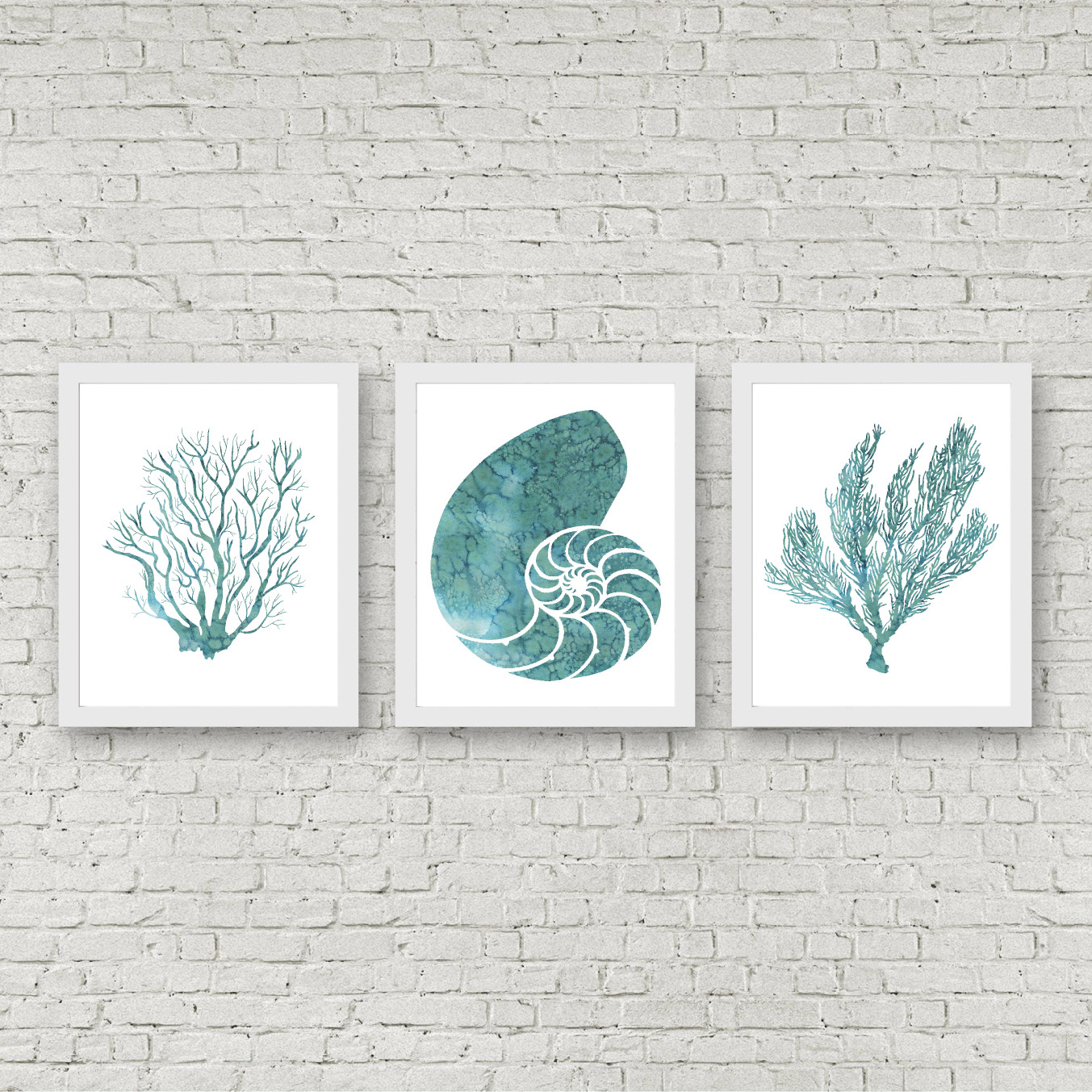 Teal Watercolor Nautical Printables