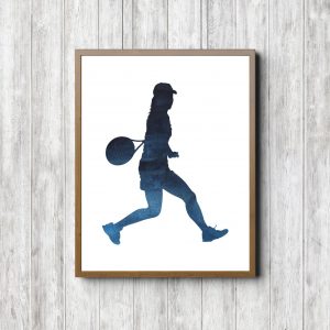 Female Tennis Player Printable