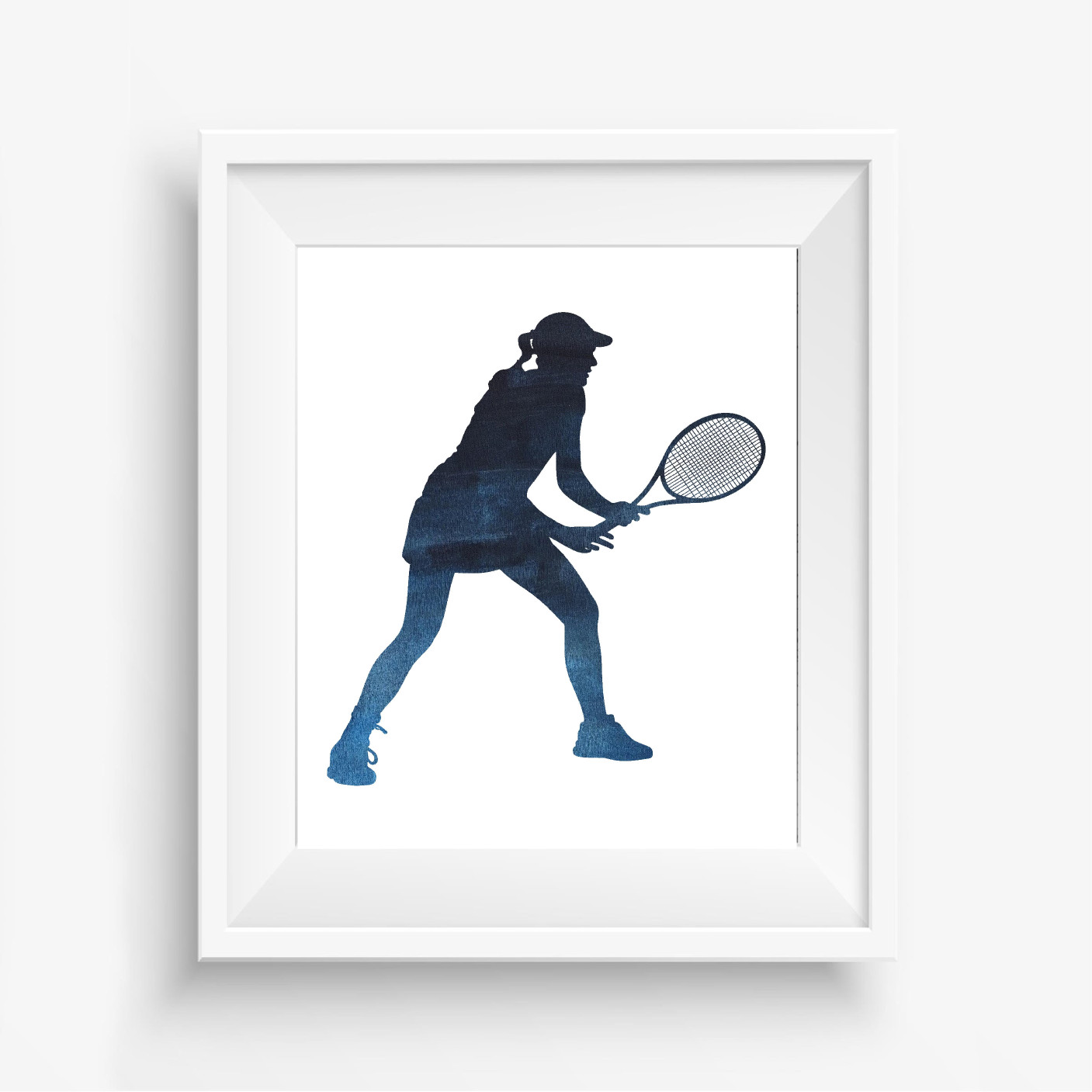 Woman Tennis Player Silhouette