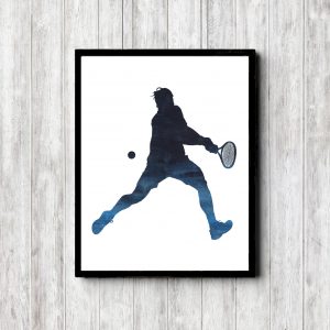 Male Tennis Player Silhouette
