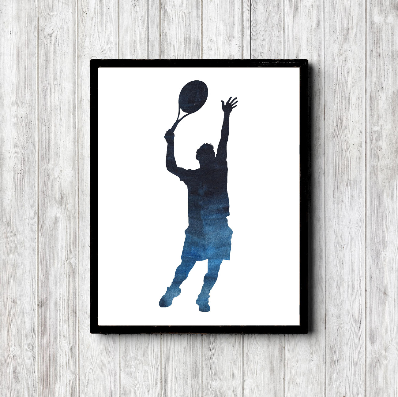 Tennis Player Watercolor Printable