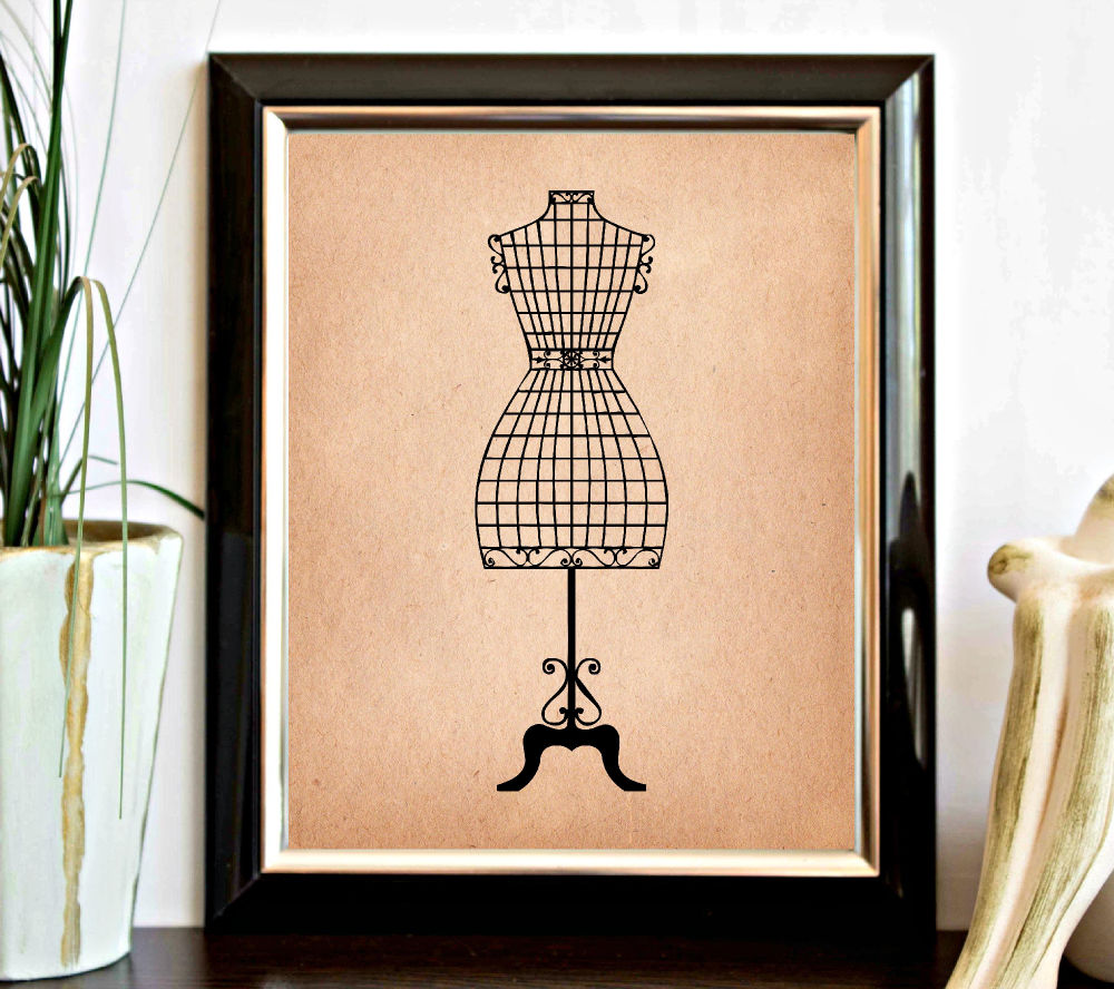 Vintage Torso Mannequin Printable