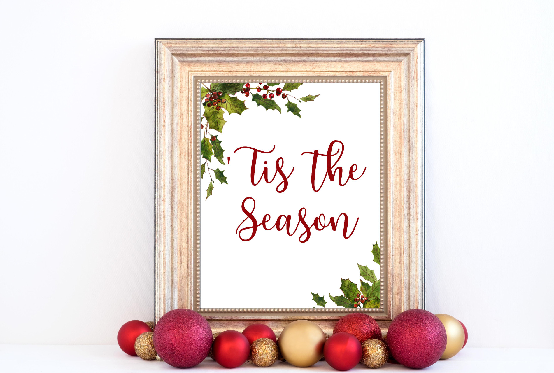 Tis The Season Mistletoe Printable