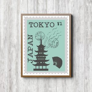 Mint Tokyo Printable Postage Stamp