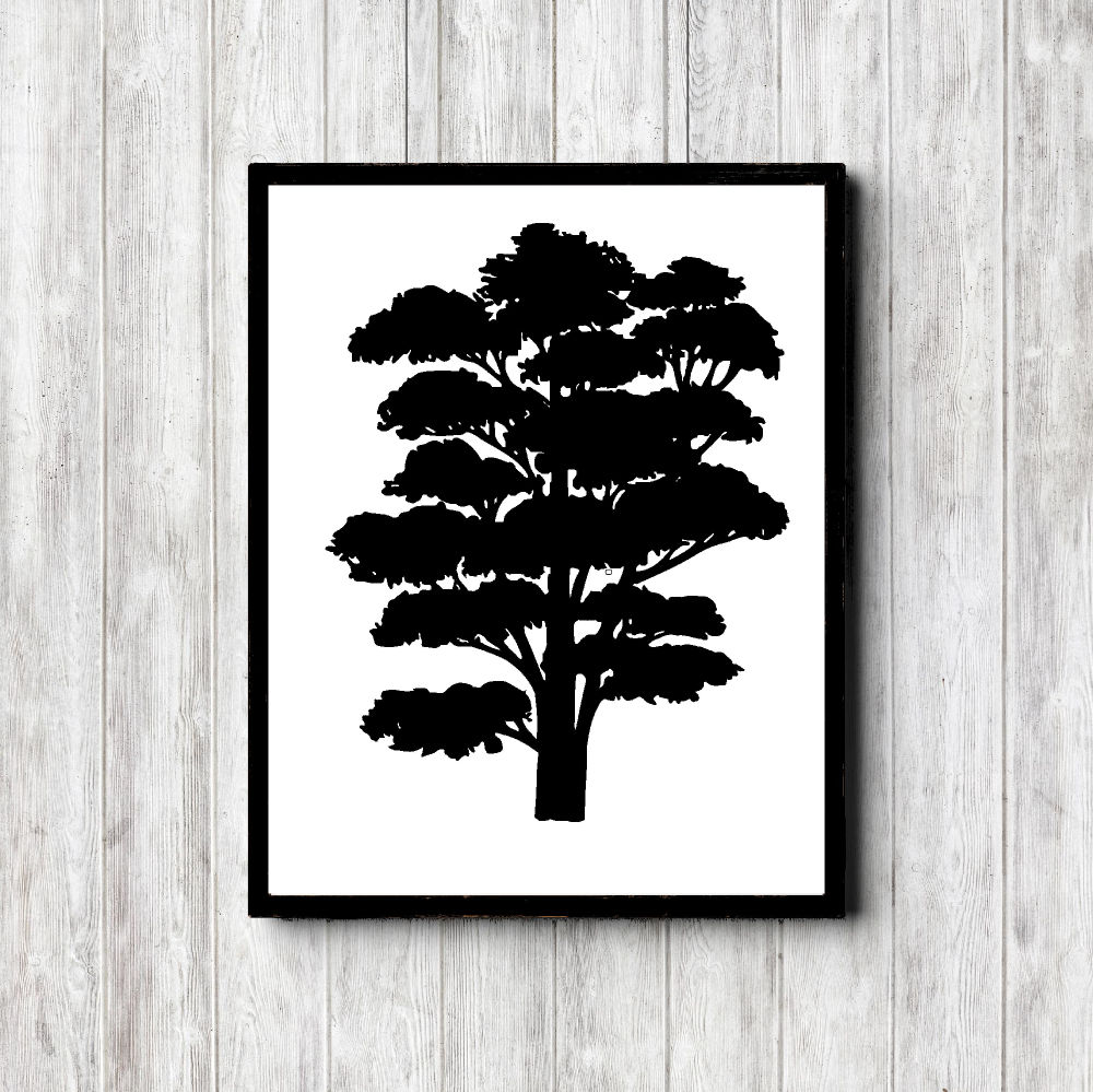 Black Printable Tree Silhouette
