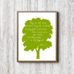 Psalm 1:3 Green Tree Printable