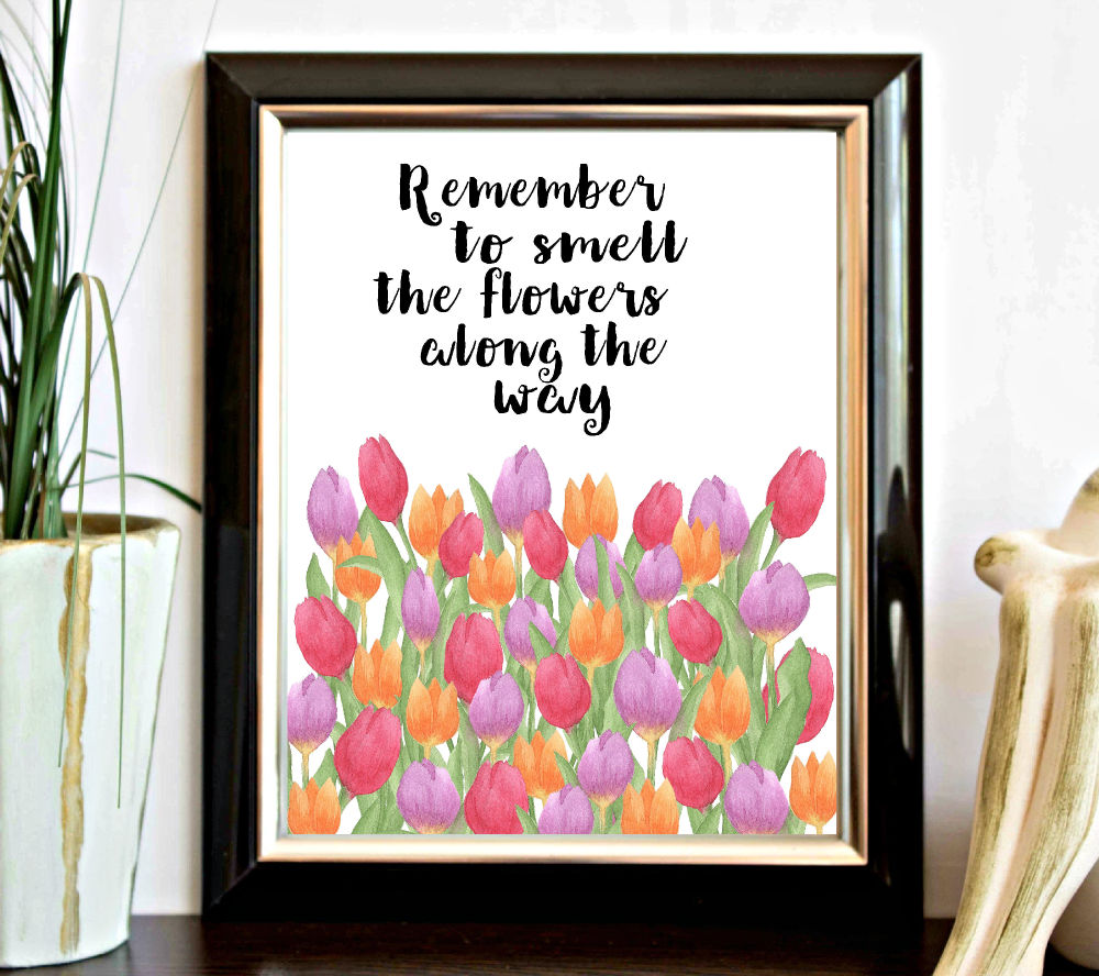 Smell The Flowers Printable