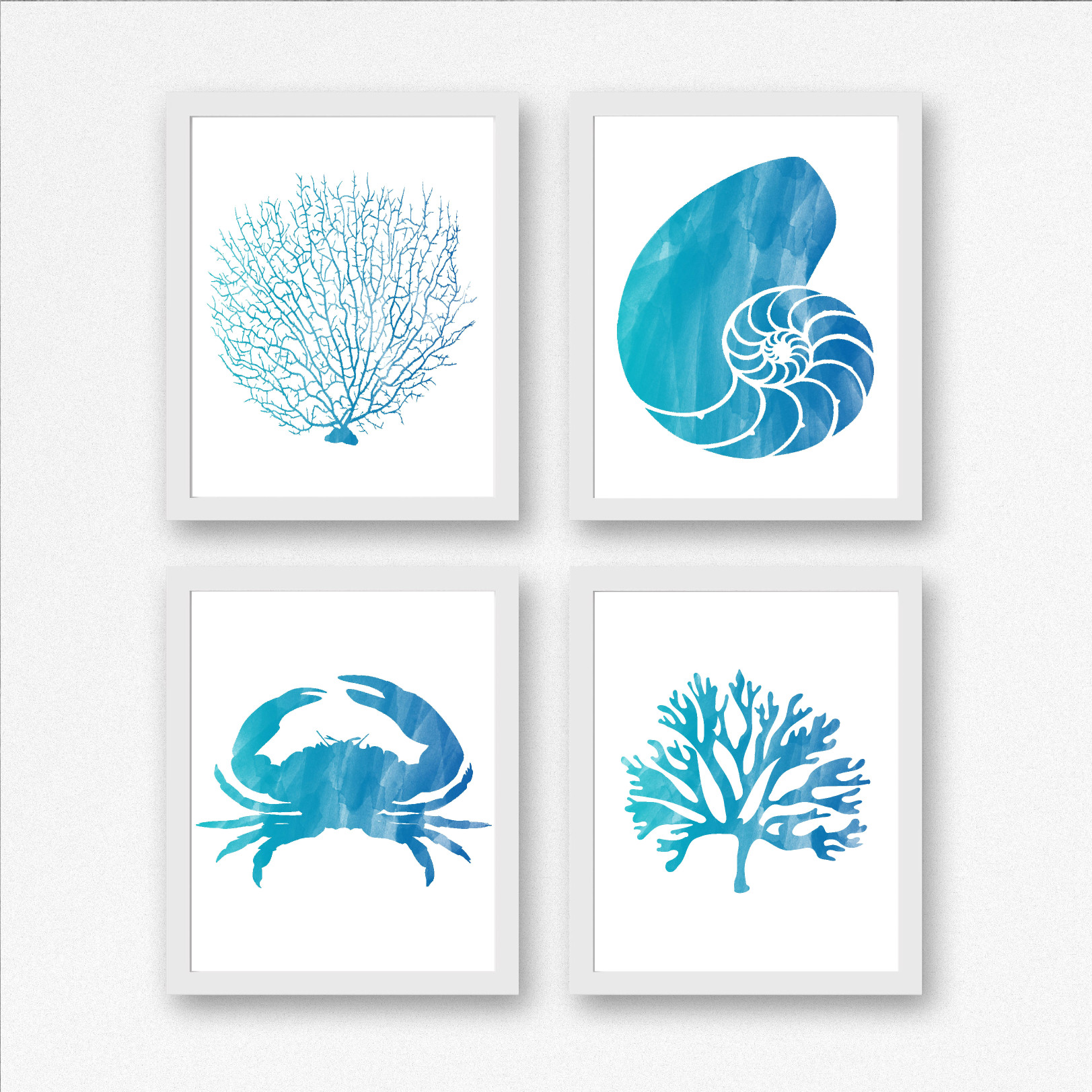 Turquoise Watercolor Nautical Printables