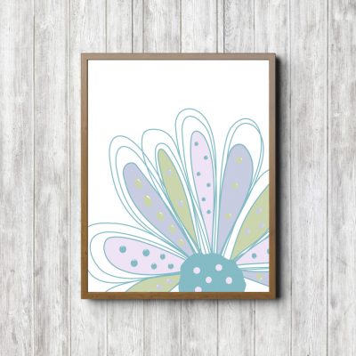 Hand Drawn Flower Head Printable