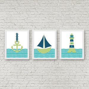 Anchor, Sailboat & Lighthouse Printables