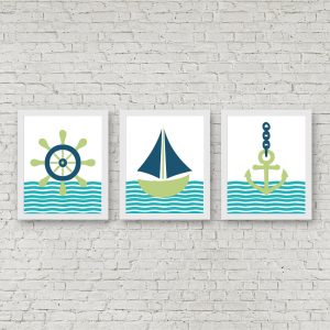 Turquoise & Green Nautical Printable Set
