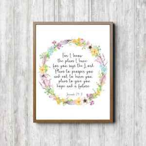 Jeremiah 29:11 Spring Twigs Printable