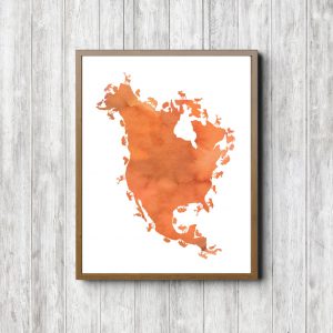 Orange Animals American Continent Printable