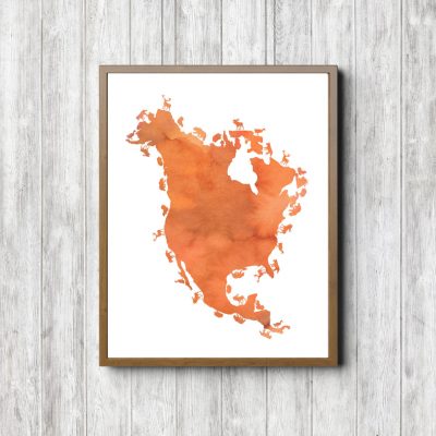 Orange Animals American Continent Printable