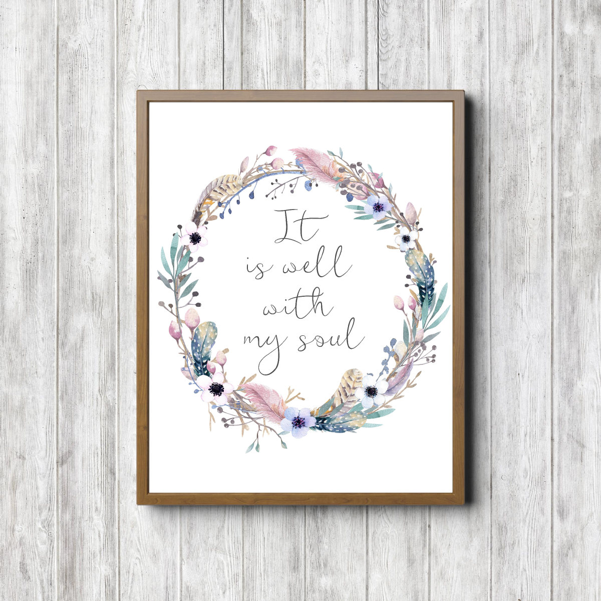 It’s Well Feathers Wreath