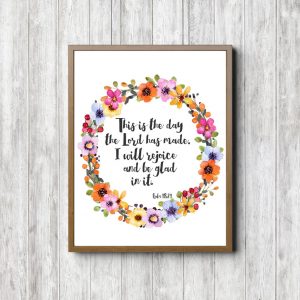 Psalm 118:24 Wreath Scripture Printable