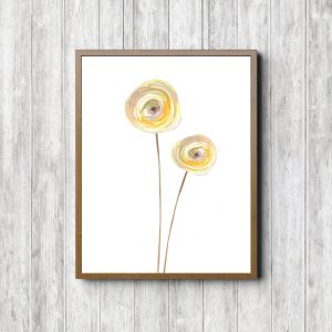 Yellow Ranunculus Flowers Printable