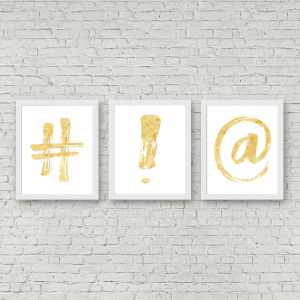 Yellow Watercolor Punctuation Printables