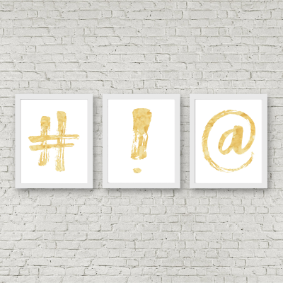 Yellow Watercolor Punctuation Printables