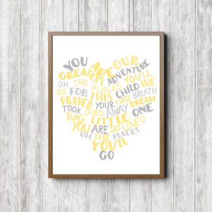 Our Greatest Adventure Yellow Printable