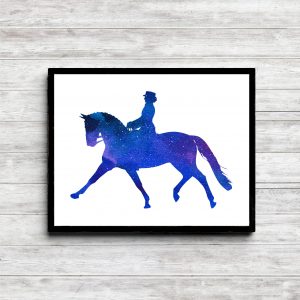 Blue Horse Riding Printable