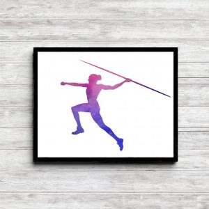 Female Javelin Thrower Printable