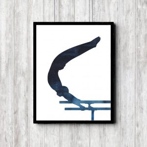Men's Gymnastic Printable Art Gift