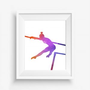 Uneven Gymnastic Bars Printable