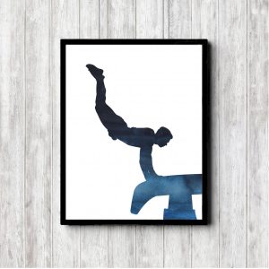 Male Gymnast Vault Printable