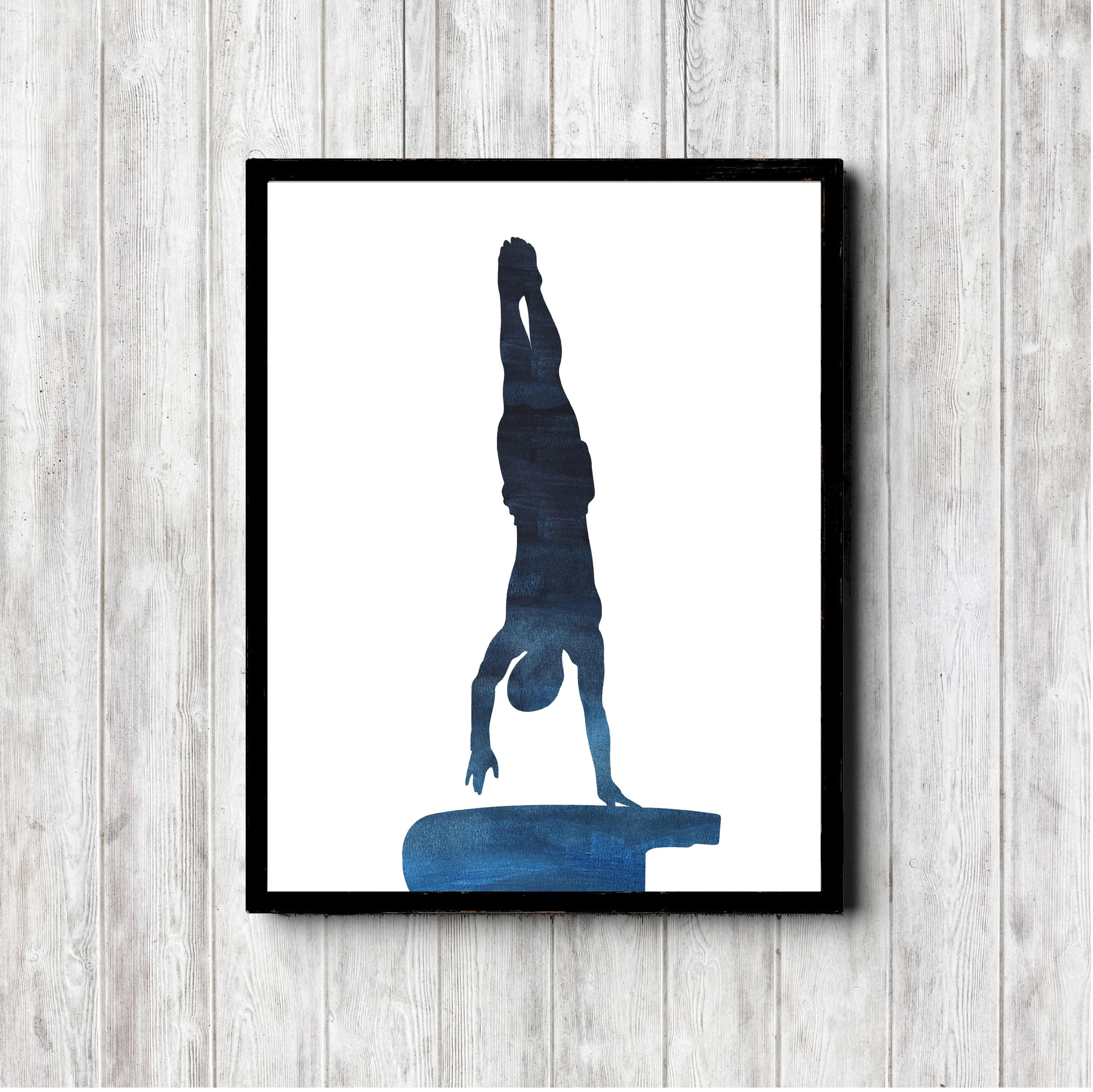 Printable Male Gymnastics Vault
