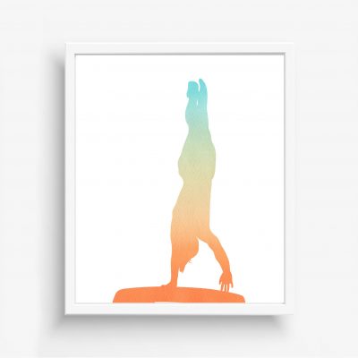 Printable Female Gymnastics Vault