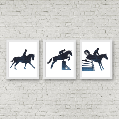 Horse Jumping Show Printable Set