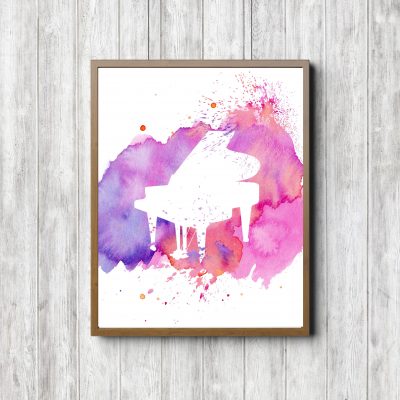 Pianist Girl Dorm Decor Gift