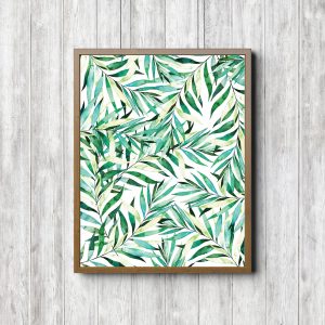 Tropical Palm Leaves Printable