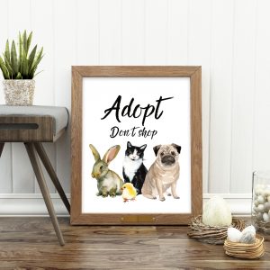 Adopt Don't Shop Printable