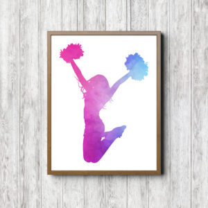 Teen Cheerleader Printable Wall Art