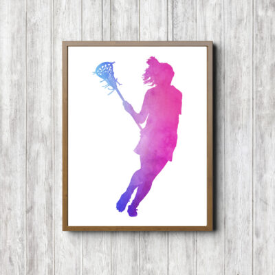 Teen Girl Lacrosse Player