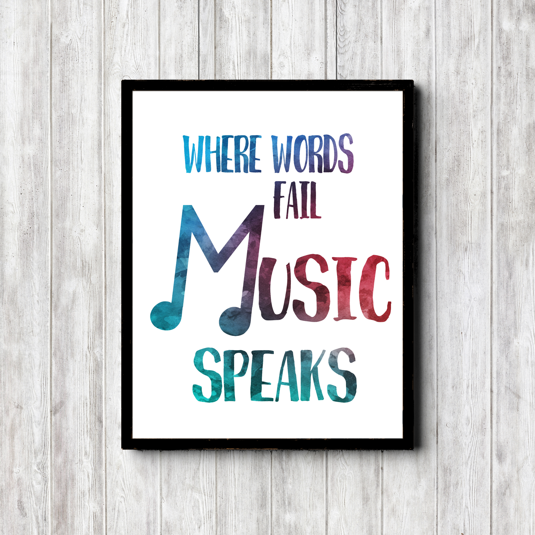 Where Words Fail Music Speaks Quote