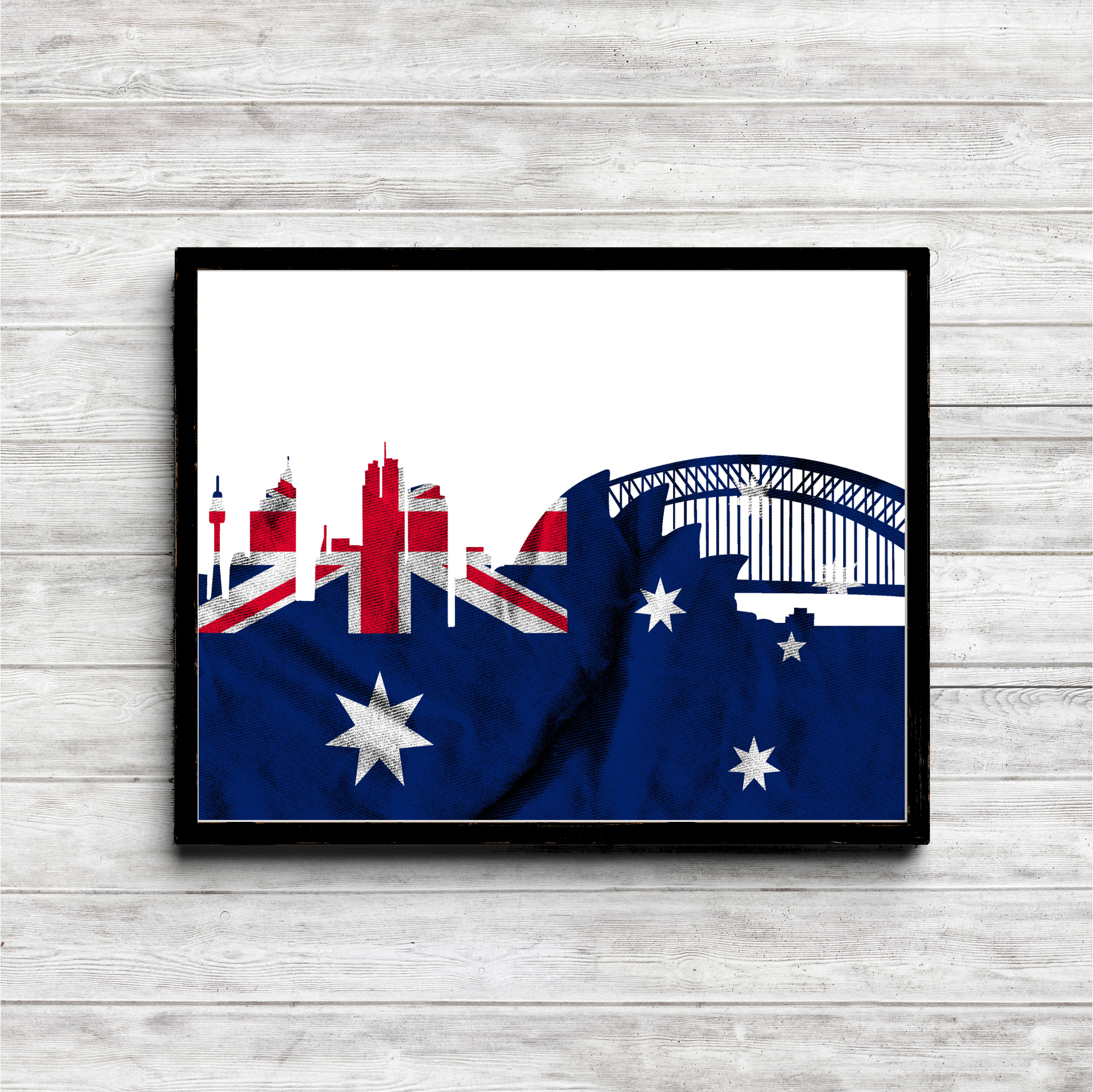 Australian Flag Sydney Skyline Printable